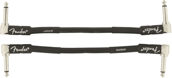 Cable Fender Paquete de 2 cables para instrumentos serie profesional, ángulo/ángulo, 6", negro0990820023 2