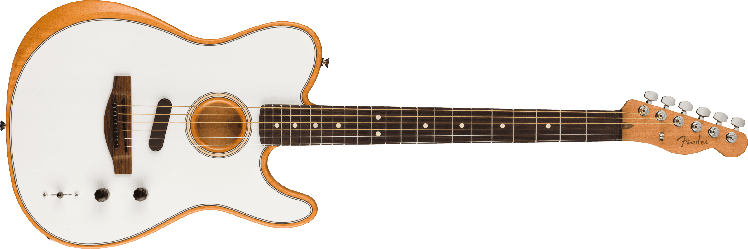 Guitarra Electroacustica Fender Acoustasonic Player Telecaster, Rosewood Fingerboard, Arctic White 0972213280