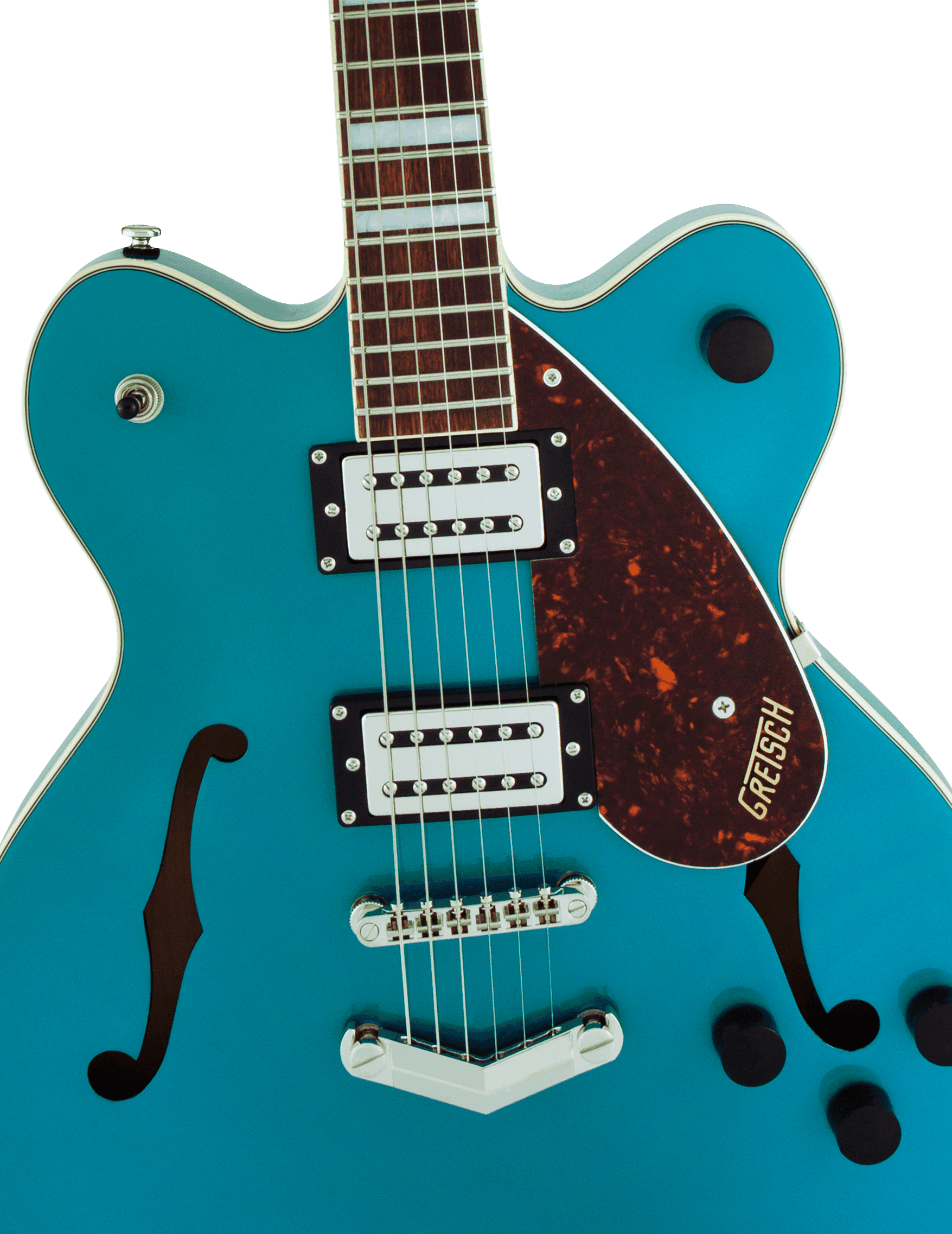 GUITARRA ELECTRICA GRETSCH G2622 STREAMLINER  DE DOBLE CORTE CON TOPE EN V MOD2806200508 EN COLOR AZUL, 3