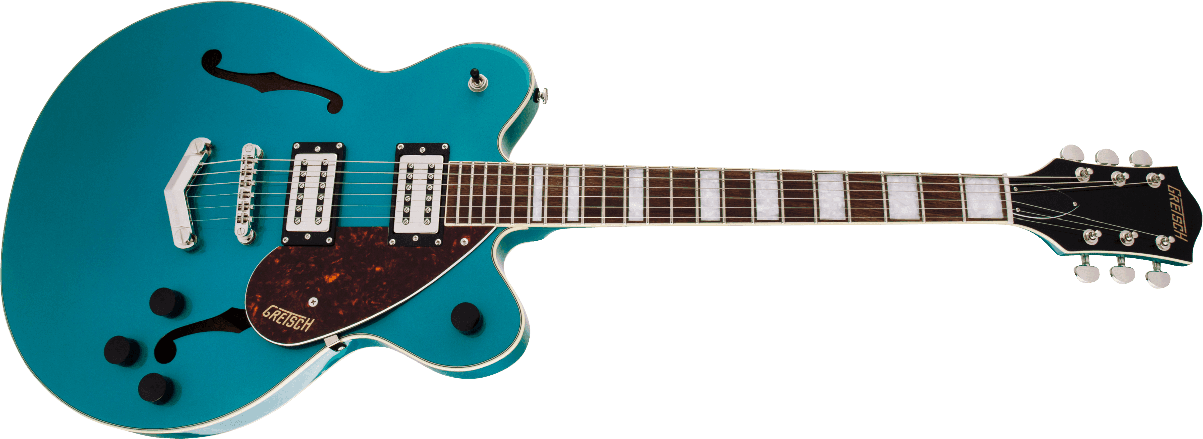 GUITARRA ELECTRICA GRETSCH G2622 STREAMLINER  DE DOBLE CORTE CON TOPE EN V MOD2806200508 EN COLOR AZUL, 7