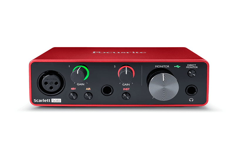 Interfaz Focusrite Scarlett Solo III Gen 3