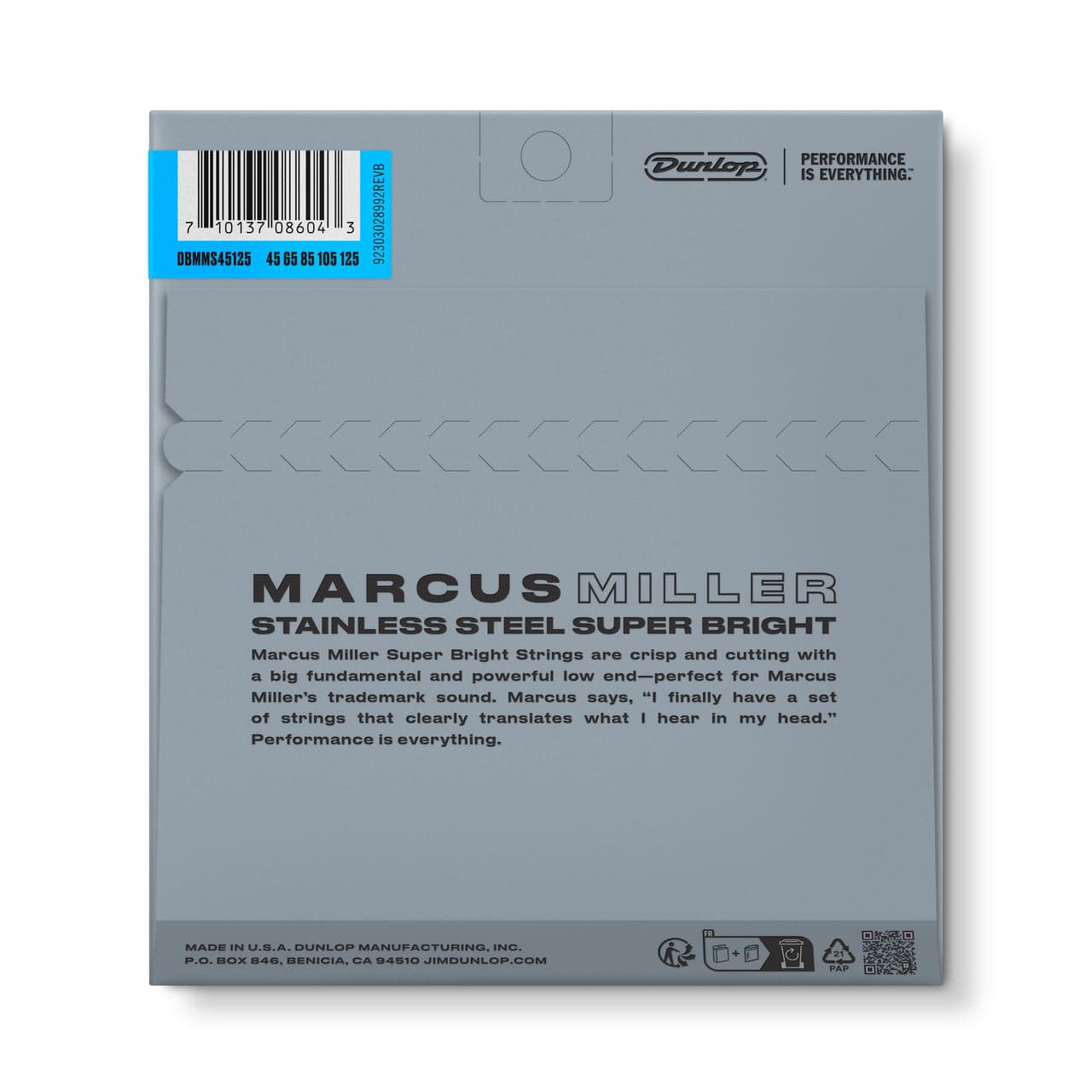 Encordado Dunlop Bajo Dbmms45125 Marcus Miller 38440452541 2