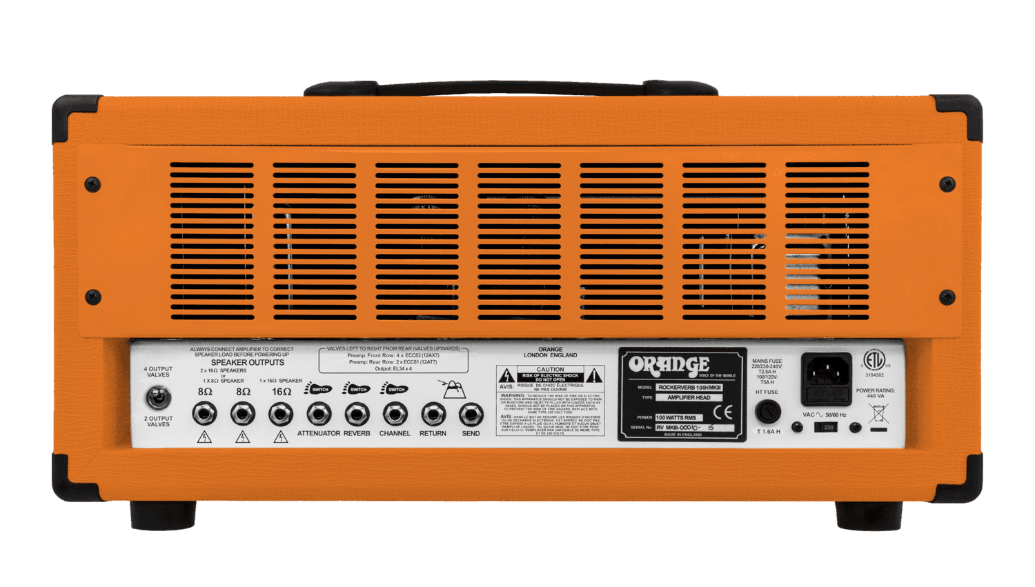 Amplificador Orange Rockerverb 50 Mkiii Cabezote Para Guitarra Electrica 2