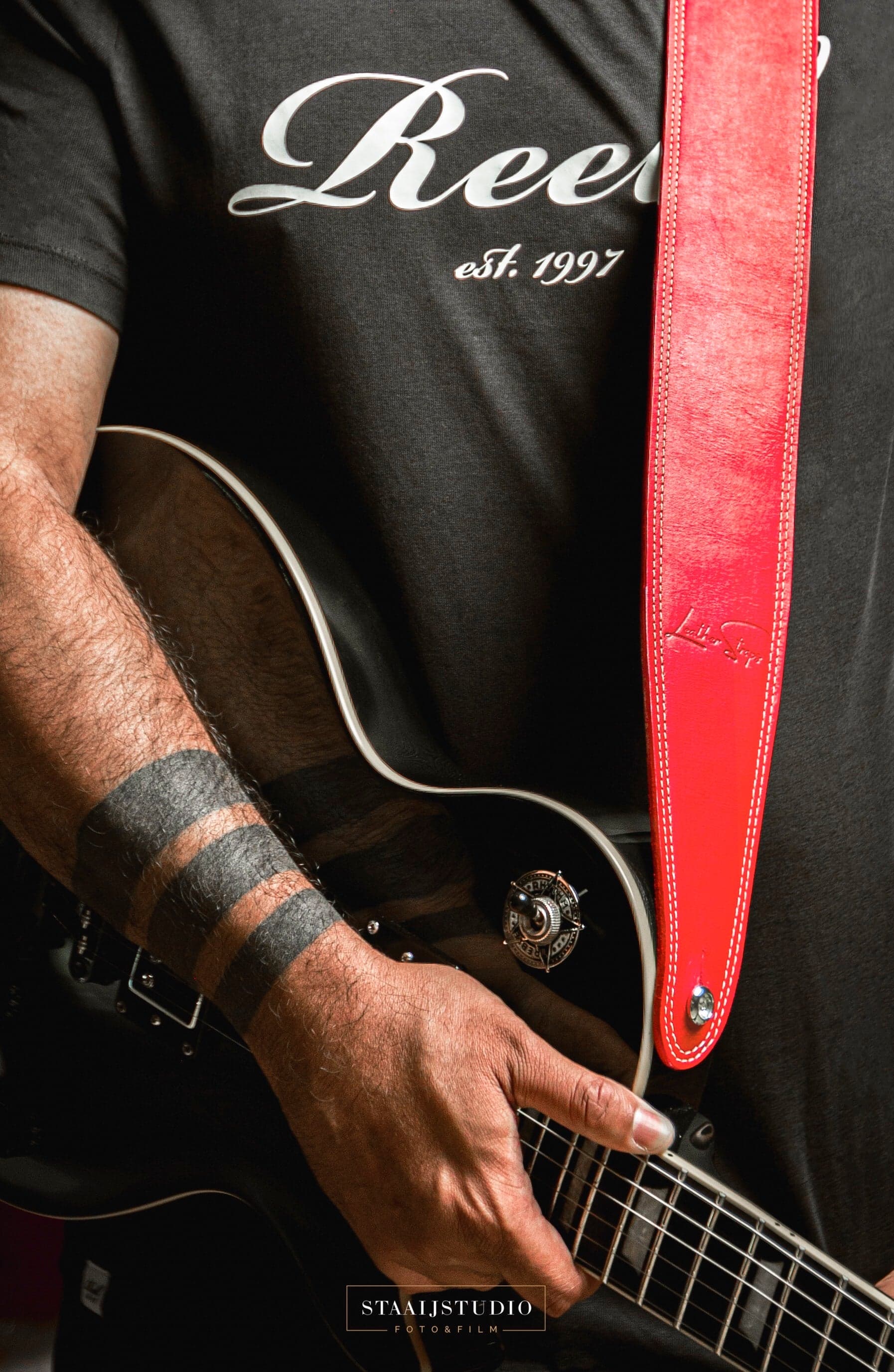 Correa Leather Straps Guitarra Y Bajo Cuero 3