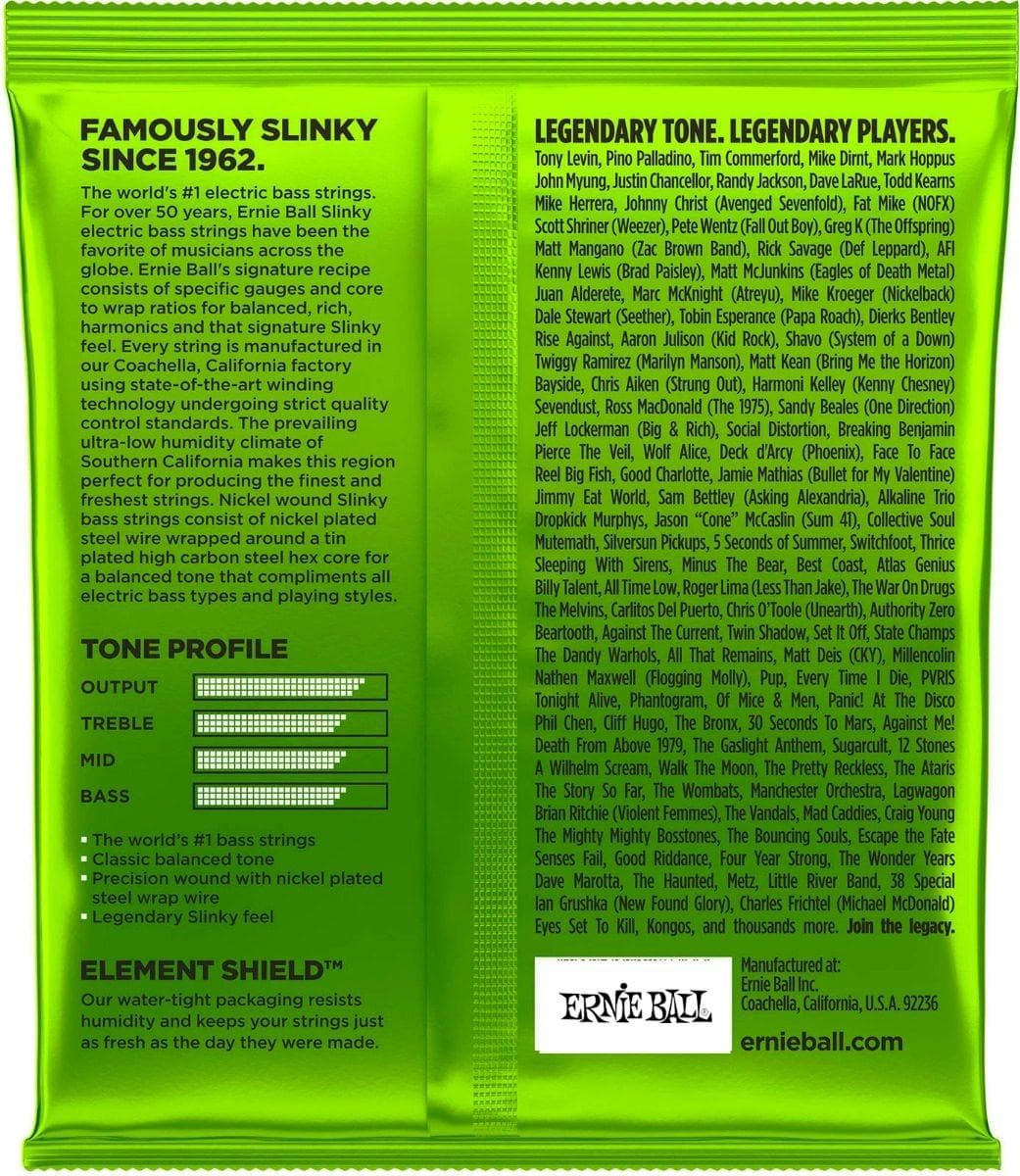 Encordado Ernie Ball Bajo Electrico 2836 5 Cuerdas 45-130 2