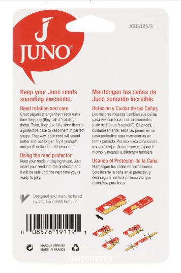 Caña Vandoren Para Clarinete Bajo Juno Jcr3125 N 2.5 2