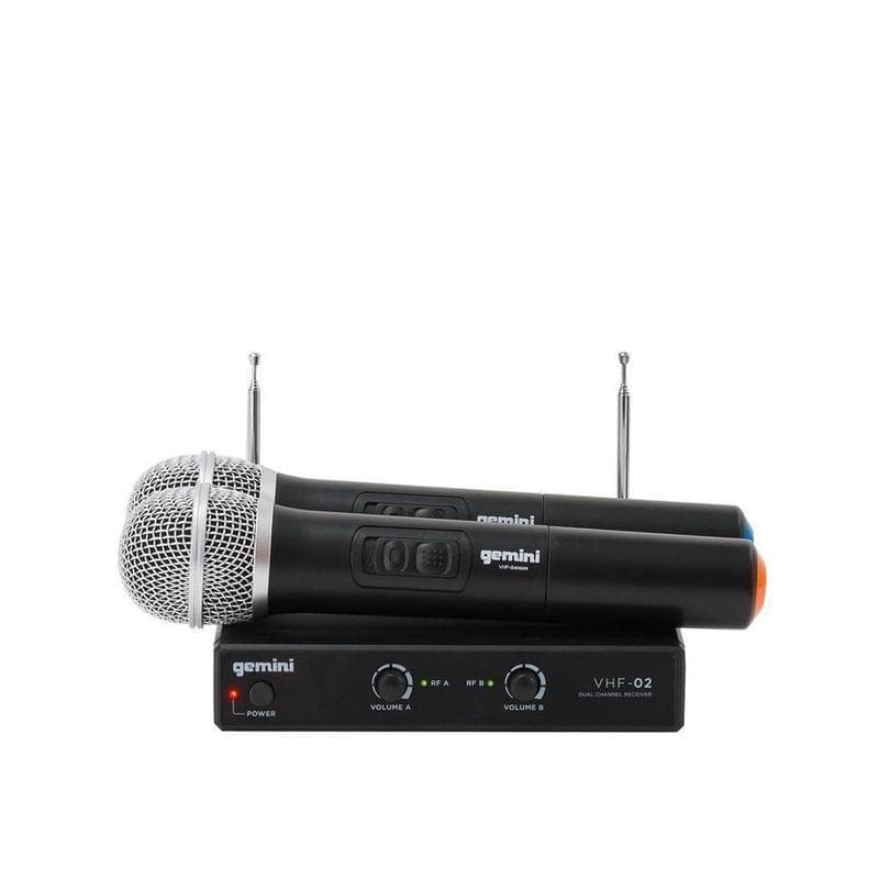 Microfono Gemini Vhf-02M-S48 Inalambrico Doble