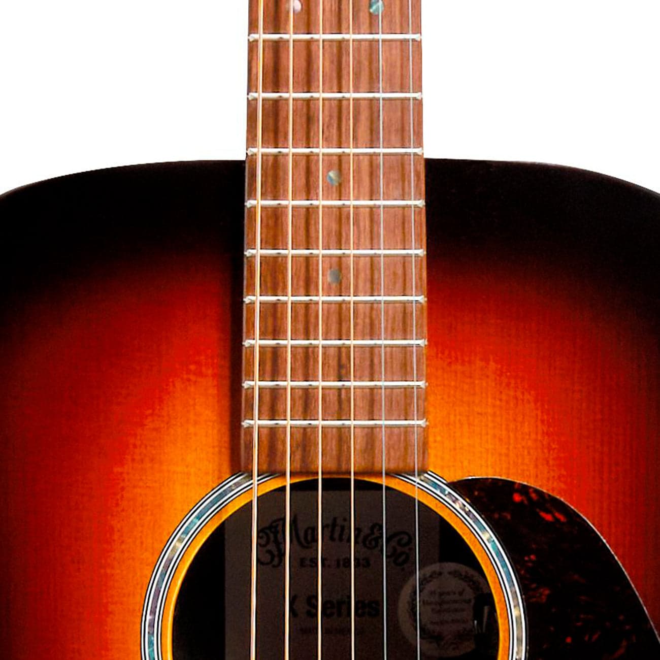 Guitarra Electroacustica Martin D-x2e Burst Sit/ziricote W/ss 11dx2ezirburst 4
