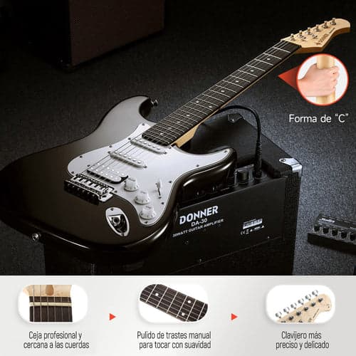 Guitarra Electrica EC1099 DST-100B KIT 4