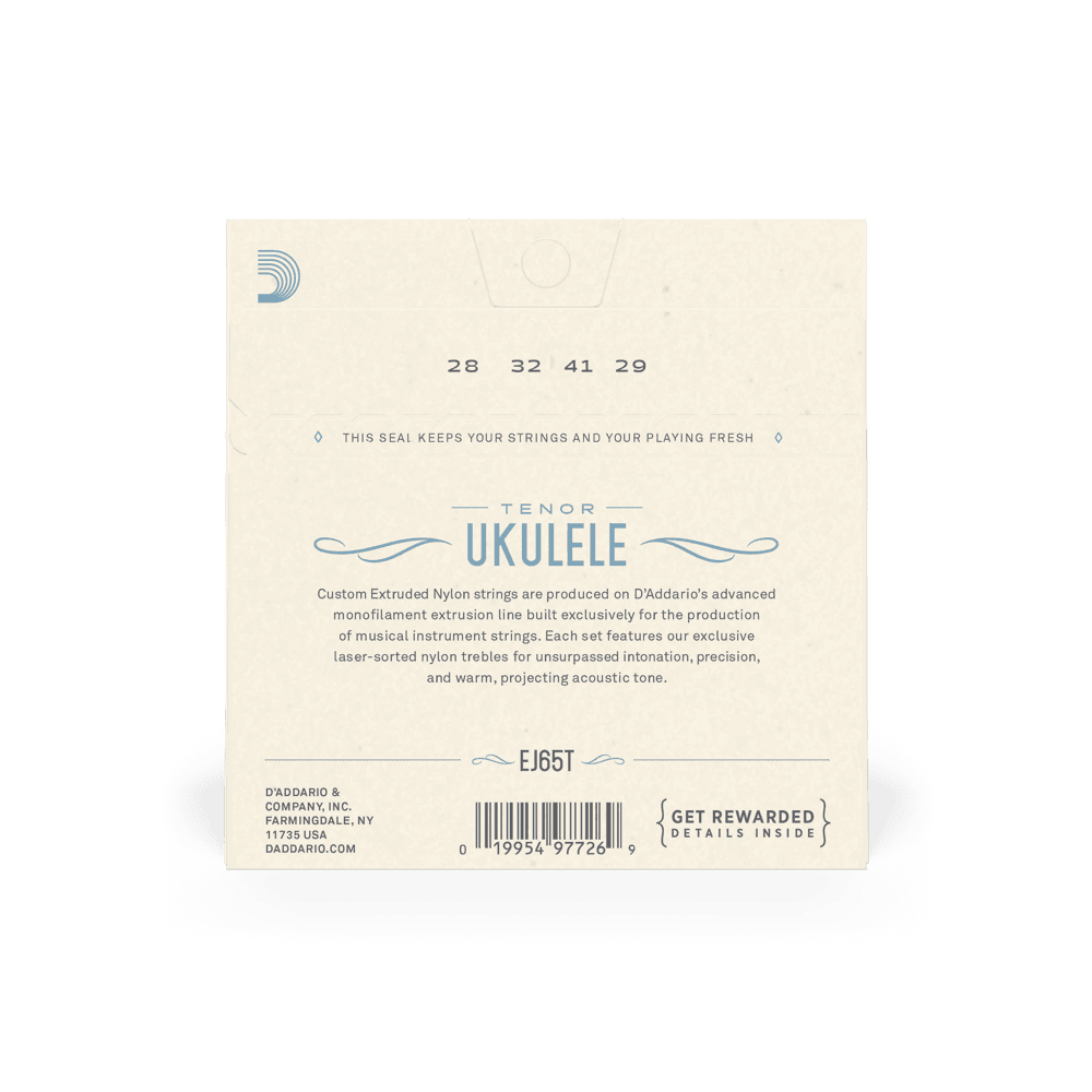 Encordado D Addario Ukulele Ej65t Tenor 2