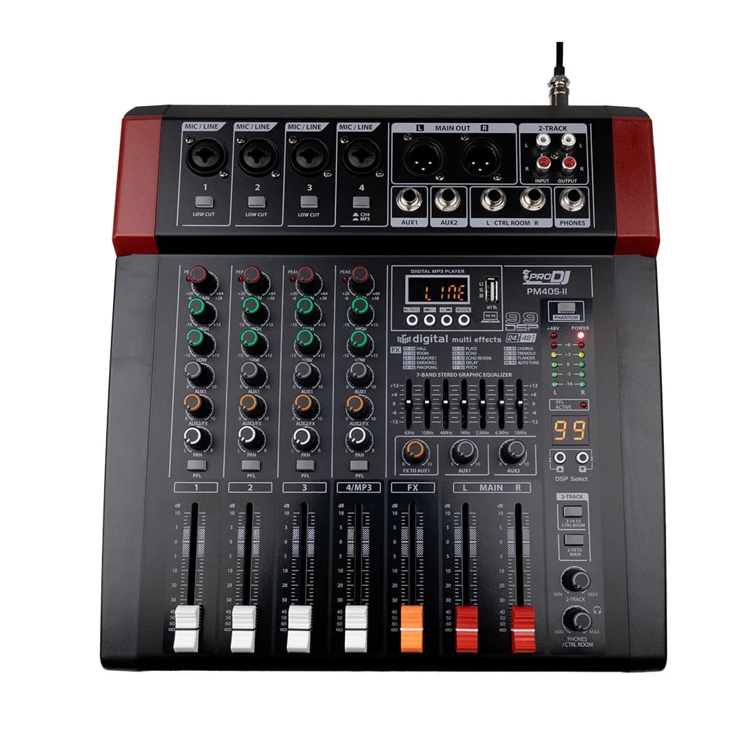 Mezclador profesional 4 canales PM40S-II PRO DJ