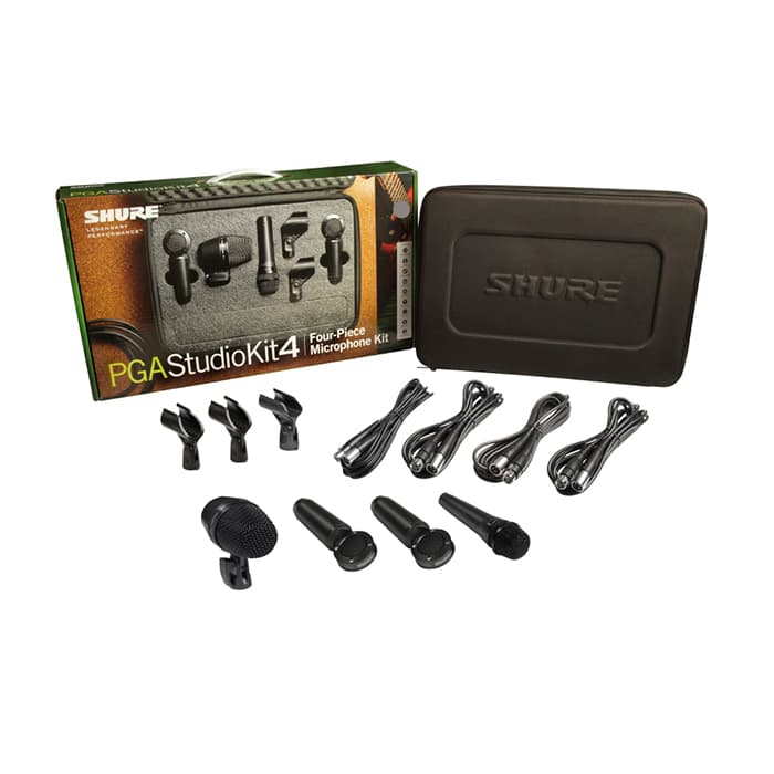 KIT MICRÓFONOS ESTUDIO SHURE PGASTUDIOKIT4 2