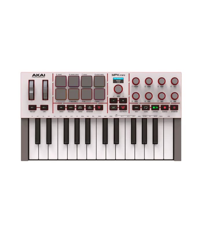 CONTROLADOR MIDI AKAI MPKMINI4W GRIS 2