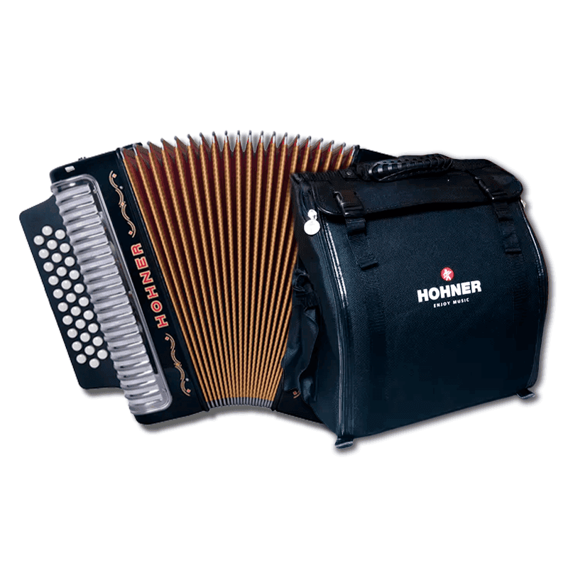 ACORDEÓN HOHNER III CORONA BESAS NEGRO 2