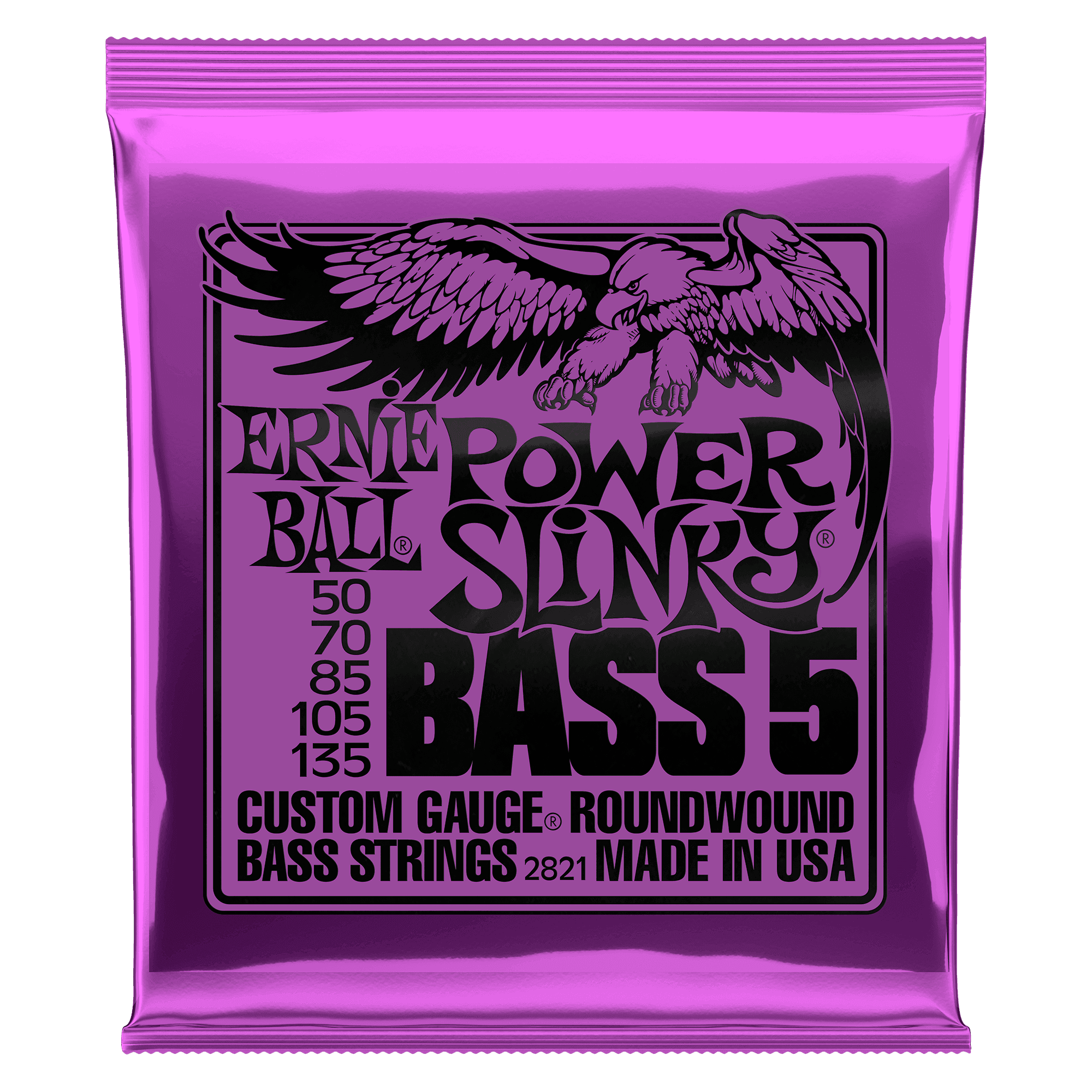 Encordado Ernie Ball Bajo Electrico 2821 50-135 5 Cuerdas