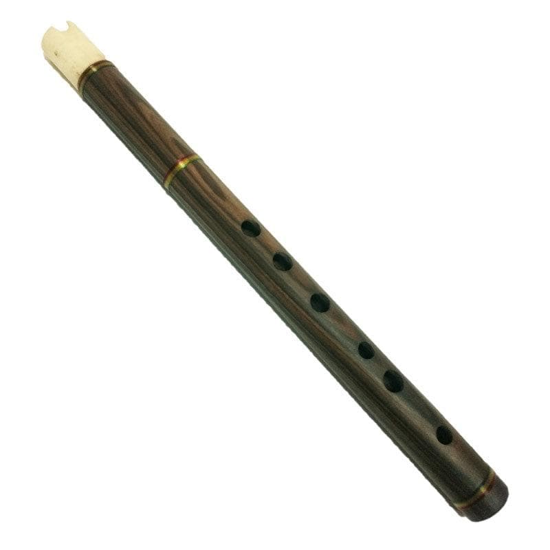 Quena Madera Boquilla De Hueso