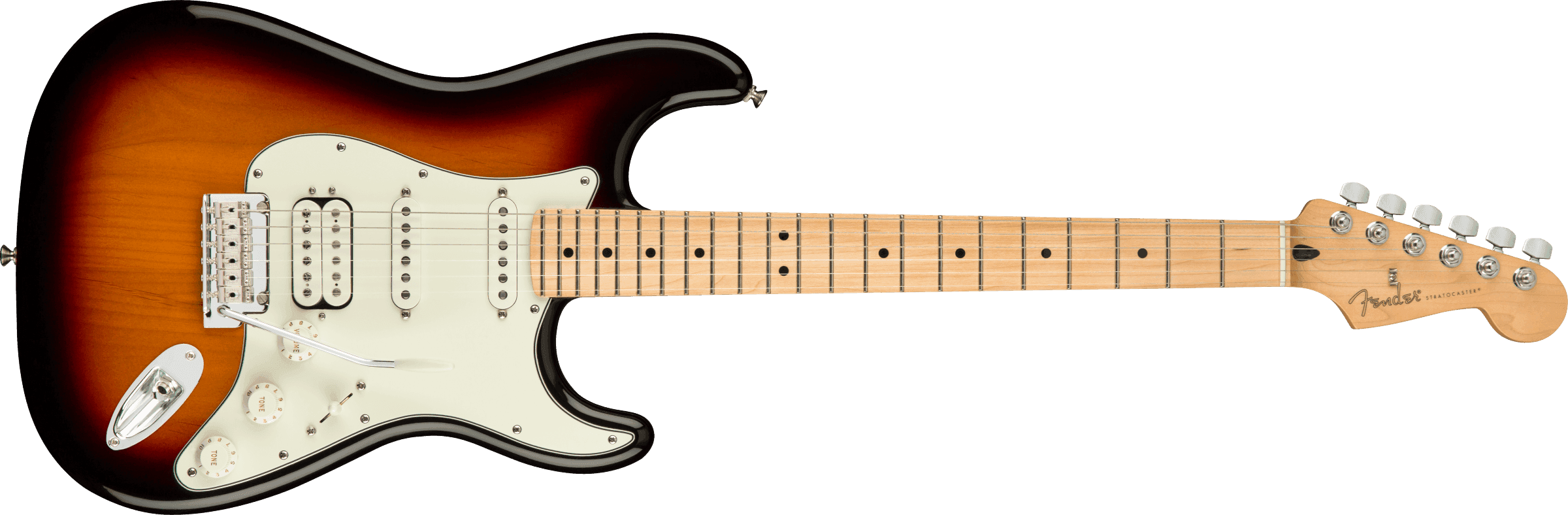 Guitarra Electrica Fender Player Stratocaster® HSS, Maple Fingerboard, 3-Color Sunburst 0144522500