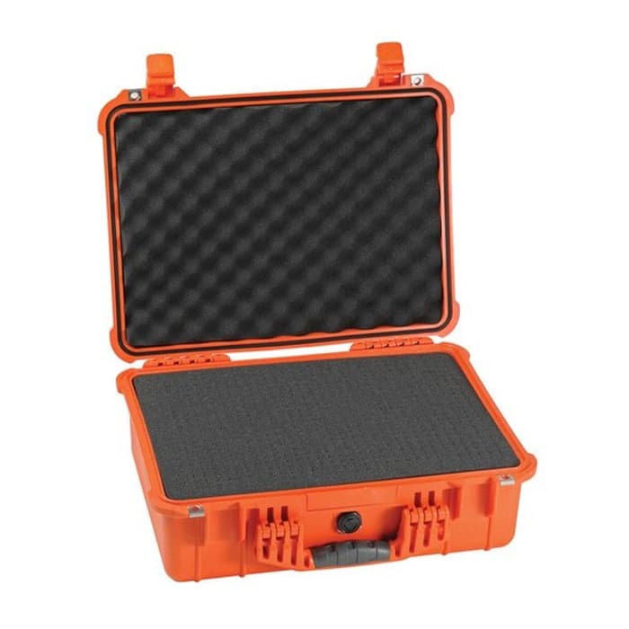 MALETIN PELICAN 1520 CON ESPUMA-NARANJA 2