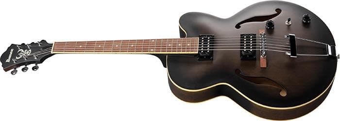 Guitarra Electrica Ibanez Hollow Body Af55-transparent Black Flat 4