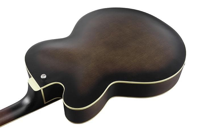 Guitarra Electrica Ibanez Hollow Body Af55-transparent Black Flat 5