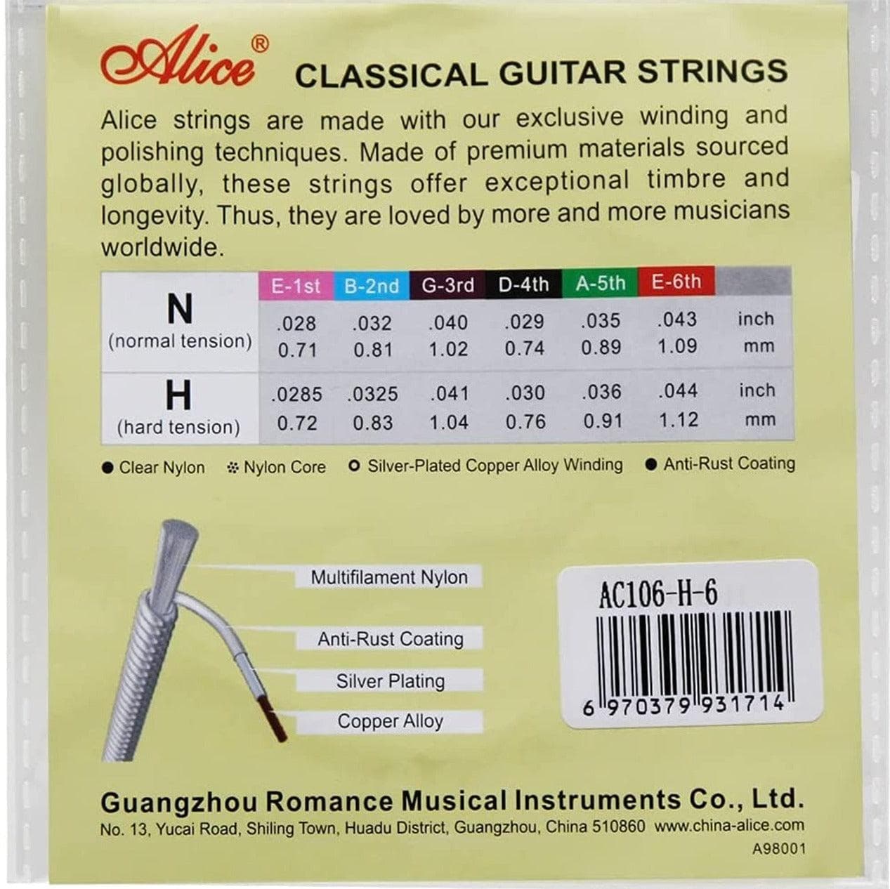 Encordado Alice Guitarra Acustica A106-h 2
