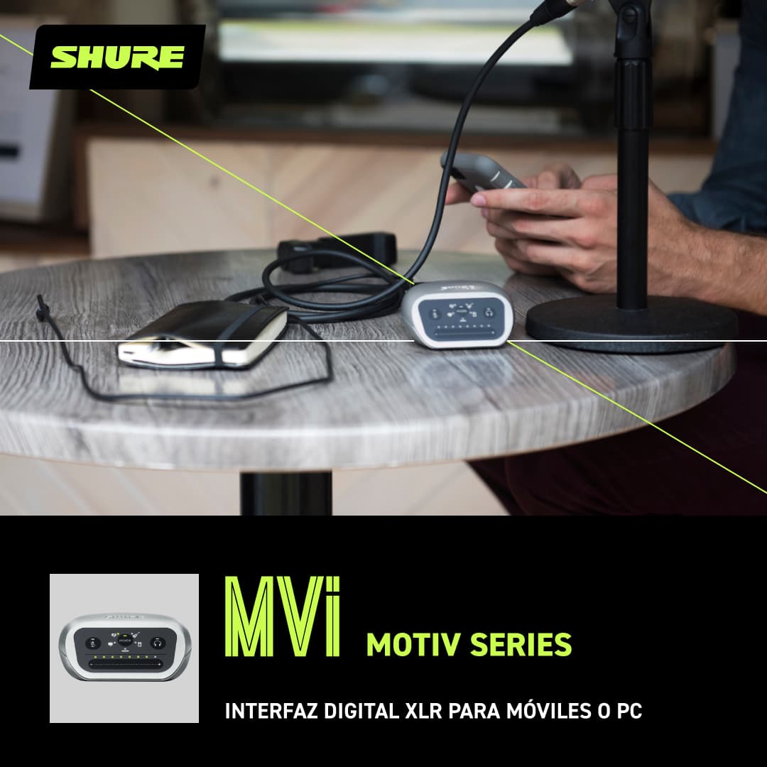 INTERFAZ PC/MÓVIL SHURE MOTIV MVi 4