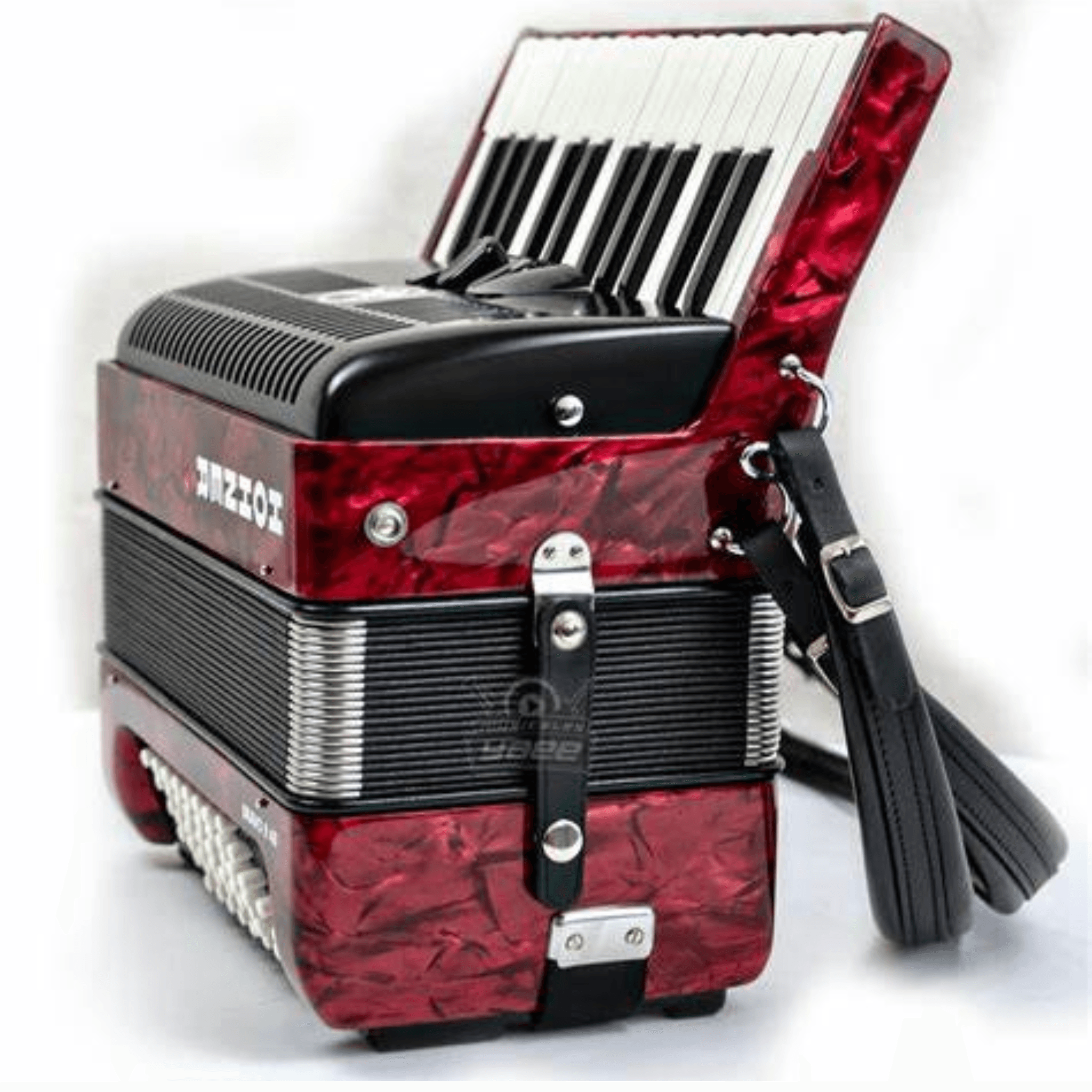 ACORDEON HOHNER BRAVO II ROJO 48 BAJOS 2