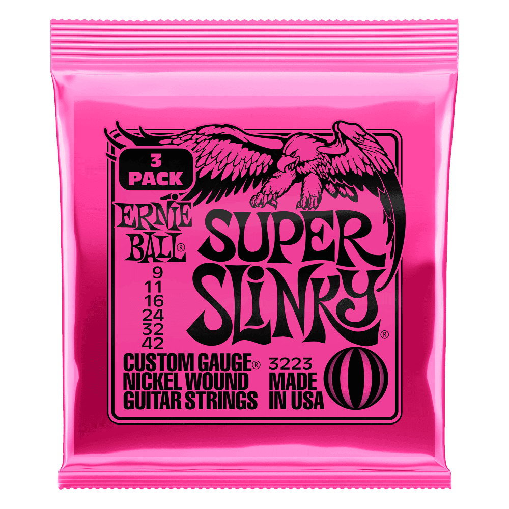 Encordado Ernie Ball Guitarra Electrica P03223 Pack 3