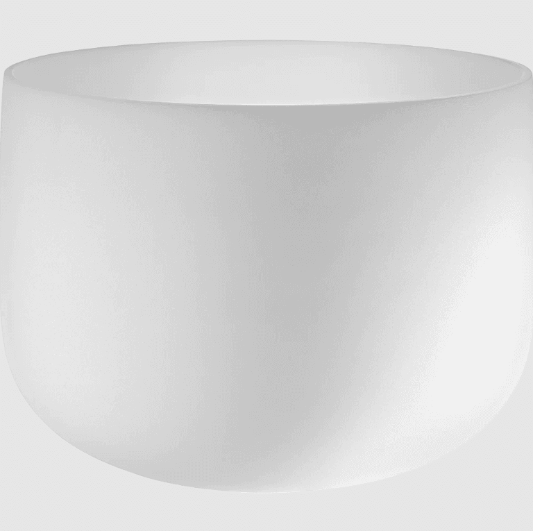 CUENCO DE CRISTAL 14"  - TONO C4   - CHAKRA RAÍZ