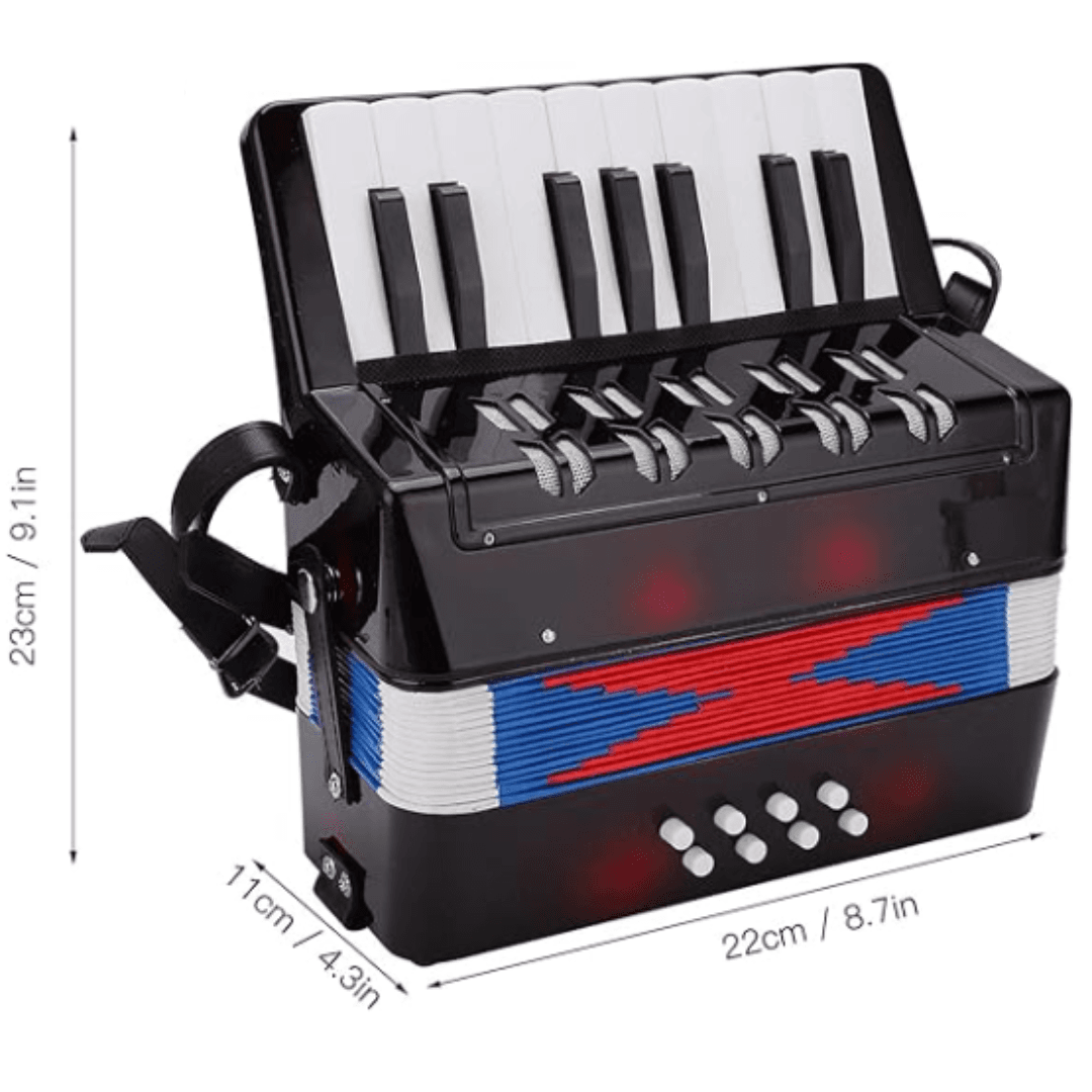 ACORDEON MPRO M-17K8B PARA NINOS NEGRO 4