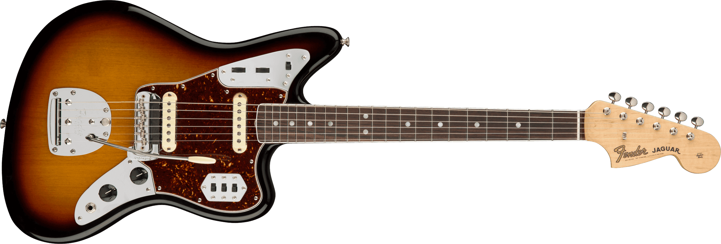 Guitarra Electrica Fender American Original '60s Jaguar®, diapasón de palisandro, rayos de sol de 3 colores 0110160800