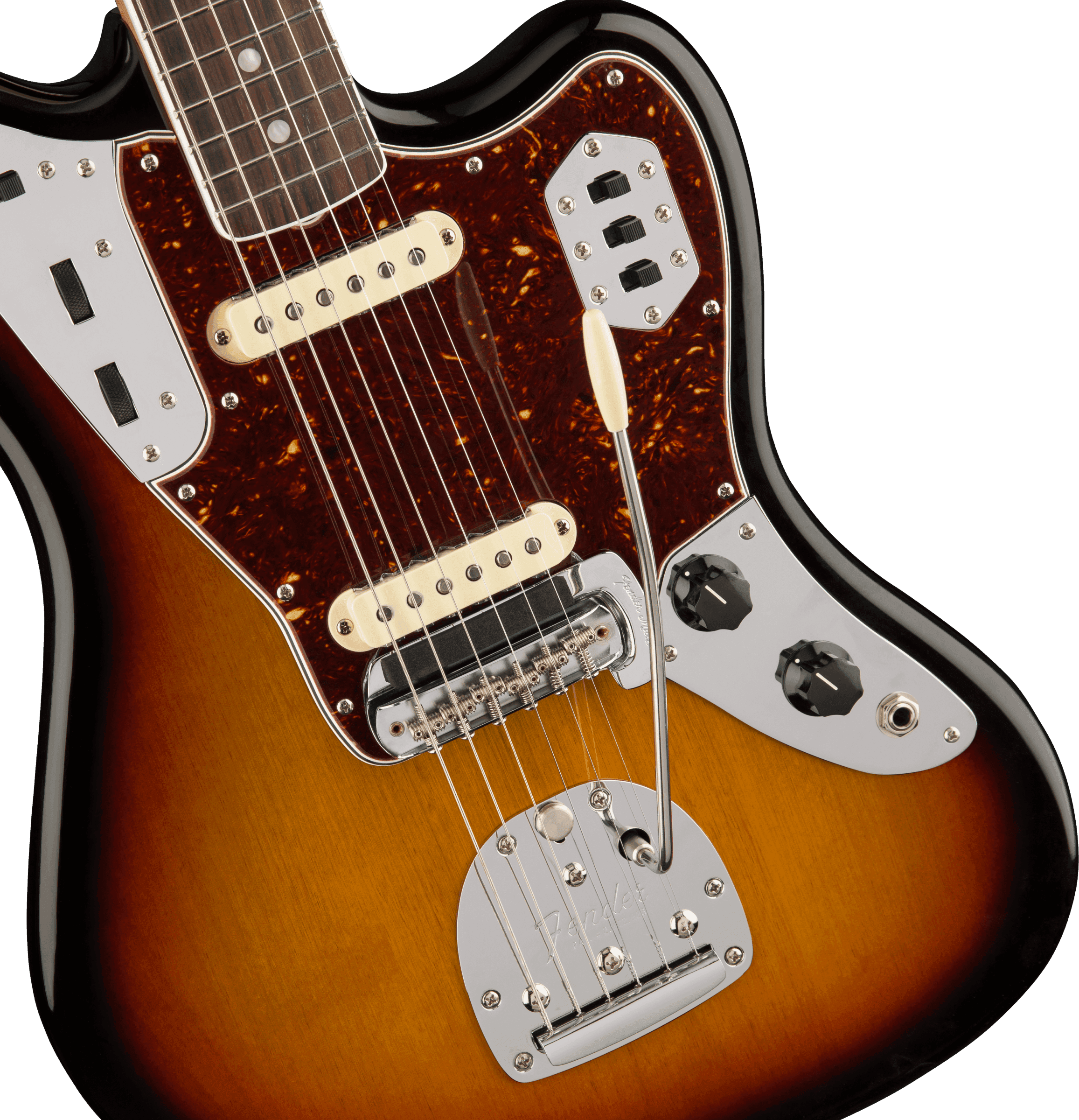 Guitarra Electrica Fender American Original '60s Jaguar®, diapasón de palisandro, rayos de sol de 3 colores 0110160800 4