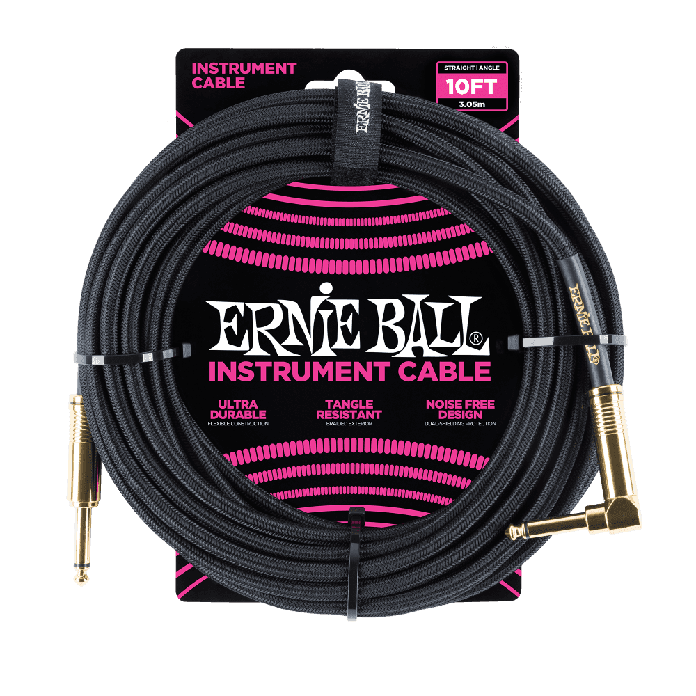 Cable Ernie Ball 10ft P06081 Negro