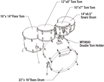 Bateria Tama Superstar Classic Ck52krs-ica 5pc 3