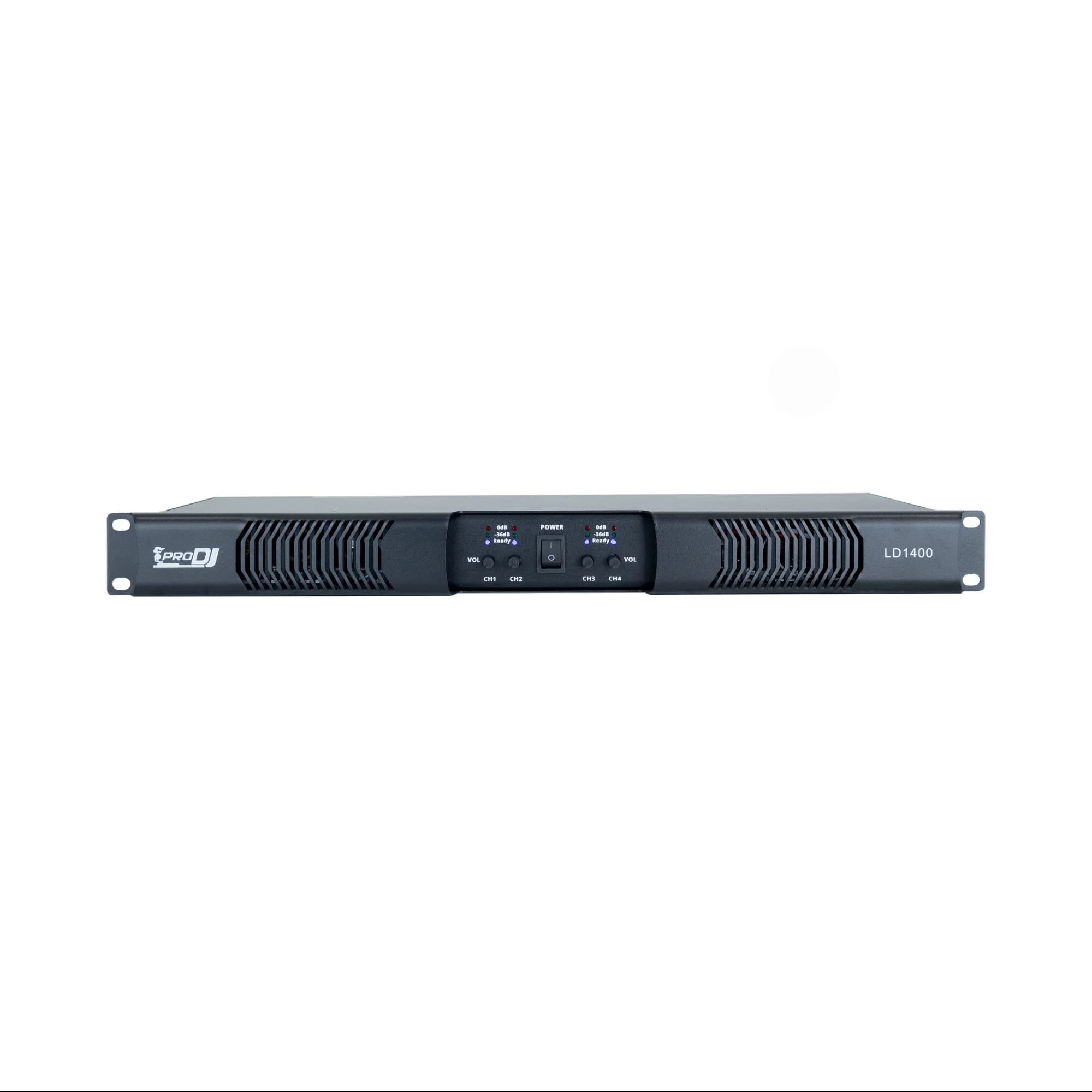 Amplificador de Potencia PRO DJ LD1400 Clase D 4 Canales 350W 4