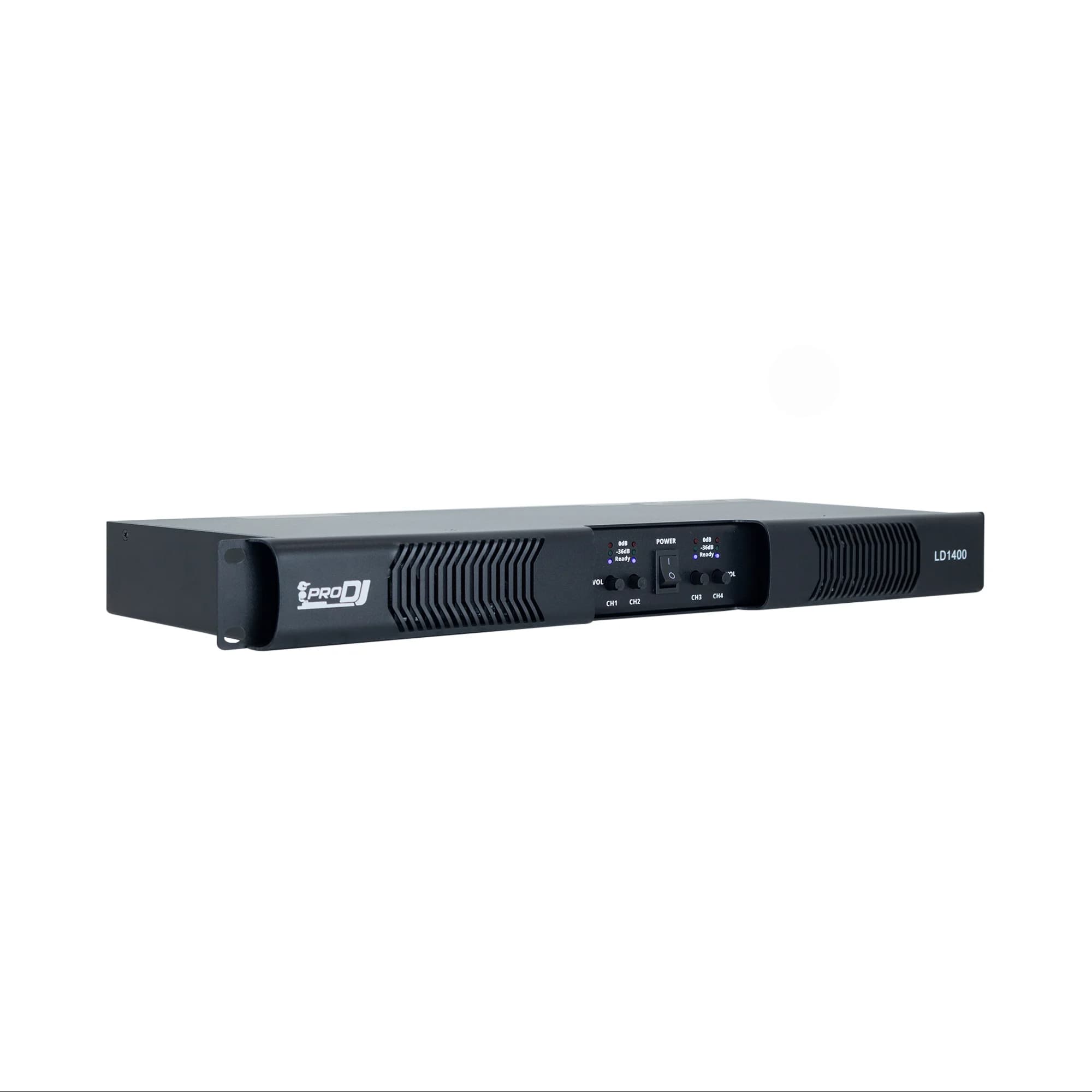 Amplificador de Potencia PRO DJ LD1400 Clase D 4 Canales 350W