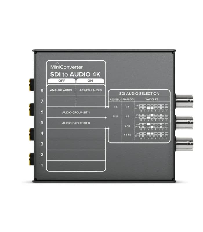 CONVERTIDOR BLACKMAGIC MINI CONVERTER SDI TO AUDIO 4K 3