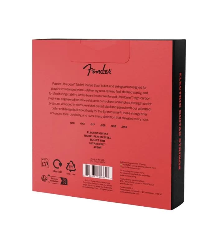 FENDER 4250 R 10-46 BULLET ULTRACORE 3-PACK CUERDAS PARA GUITARRA ELECTRICA 3