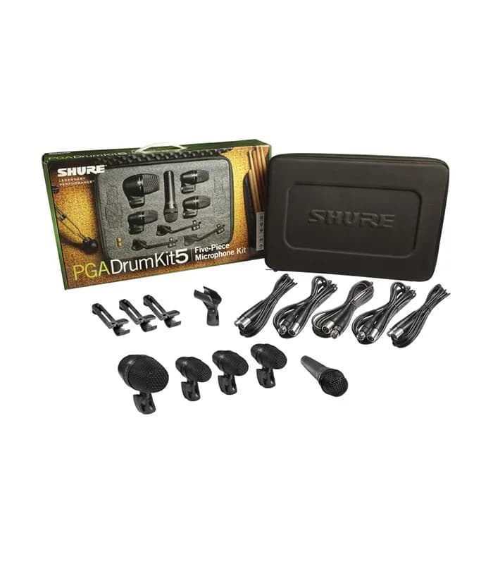 KIT MICRÓFONOS BATERÍA SHURE PGADRUMKIT5 2