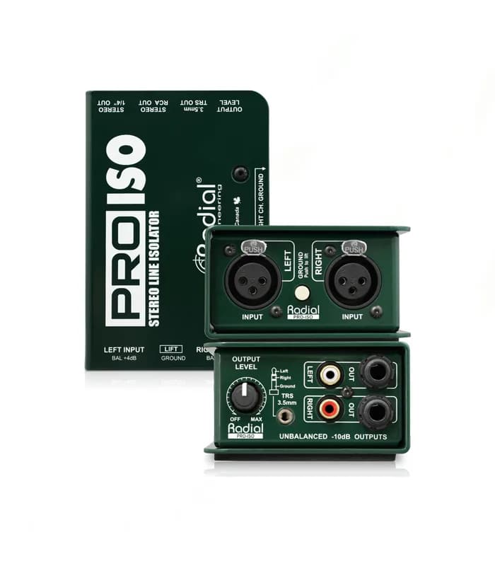 CONVERTIDOR Y AISLADOR DE +4DB A 10DB RADIAL PRO ISO 2