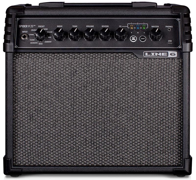 Amplificador Line 6 Spider V 20 Mkii US A43-1 Para Guitarra Electrica