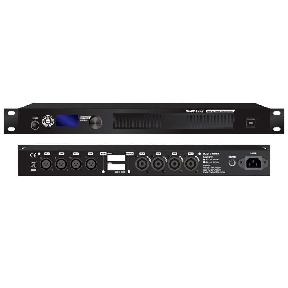 Amplificador Topp Pro De Potencia Td500.4dsp