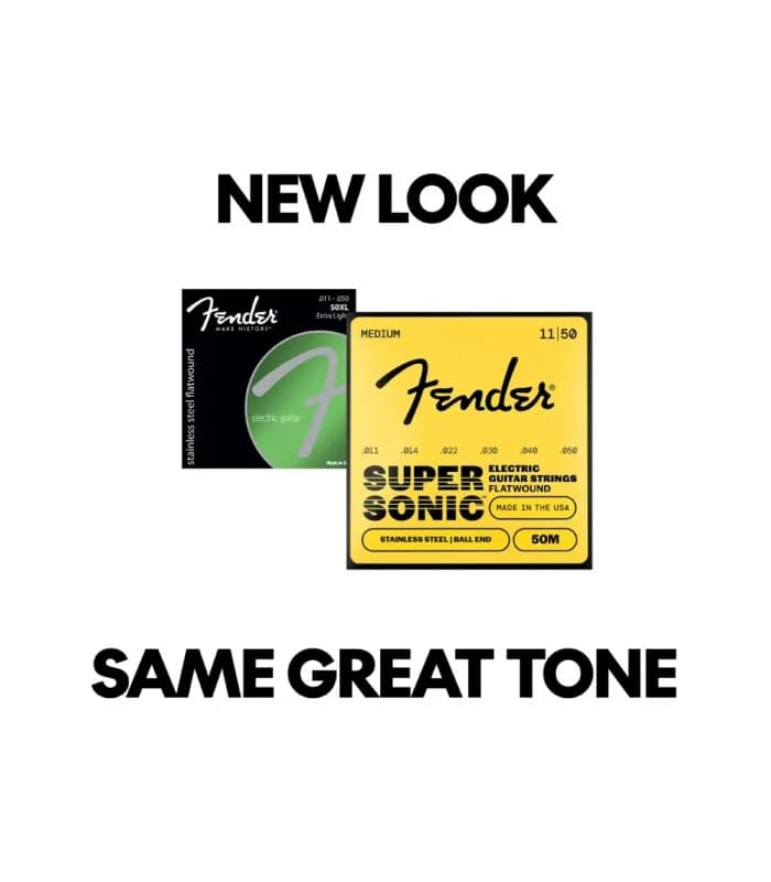 FENDER Stainless Flatwound ball end 11-50 CUERDAS PARA GUITARRA ELECTRICA 3