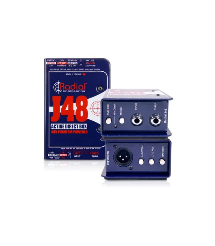 CAJA DIRECTA RADIAL J48 ACTIVA SENCILLA