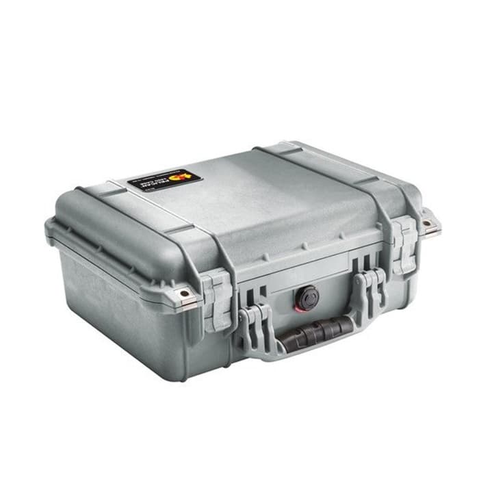 MALETIN PELICAN 1450 CON ESPUMA PLATEADO
