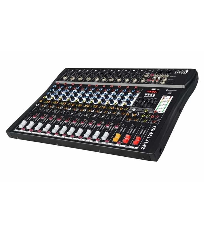 MEZCLADOR ITALIAN STAGE IS 2MIX12PRO CON INTERFAZ USB Y BT 2