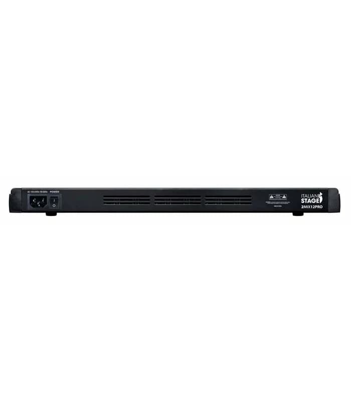 MEZCLADOR ITALIAN STAGE IS 2MIX12PRO CON INTERFAZ USB Y BT 3