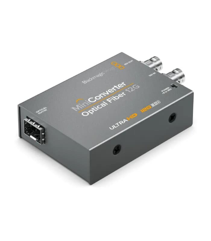 CONVERTIDOR BLACKMAGIC MINI CONVERTER - OPTICAL FIBER 12G 2