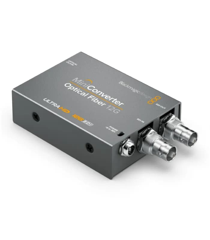 CONVERTIDOR BLACKMAGIC MINI CONVERTER - OPTICAL FIBER 12G 3
