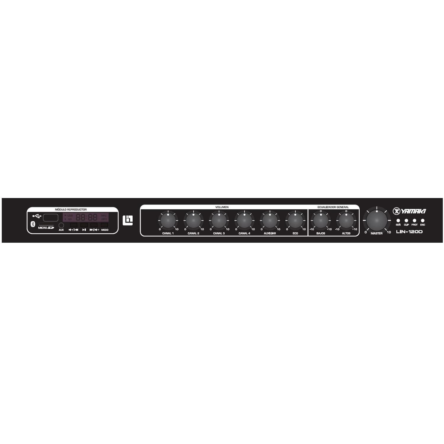 MEZCLADOR YAMAKI LIN-120D AMPLIFICADOR 120W